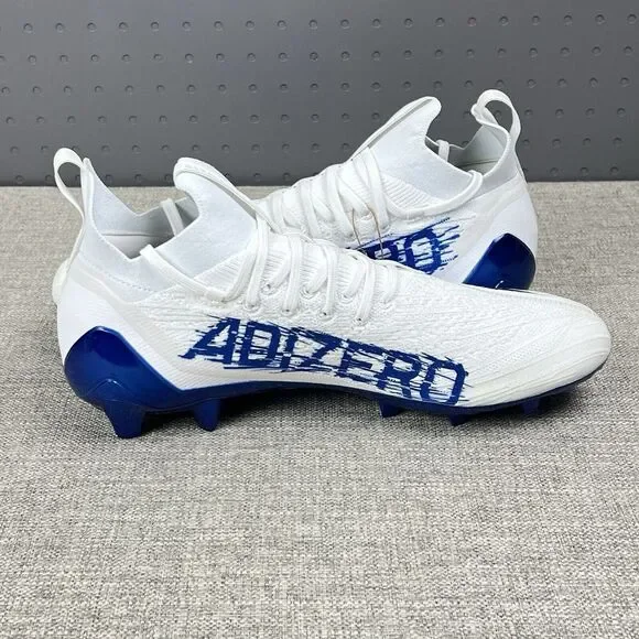 Adidas Adizero Primeknit Football Cleats Mens Size 13 White Blue GV9621